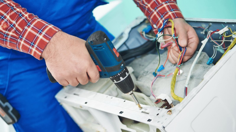 Kızılcahamam Baxi Baxi çamaşır makinesi kart tamiri – Su almama arızası orijinal parça ile giderildi. - Teknik servis örneği