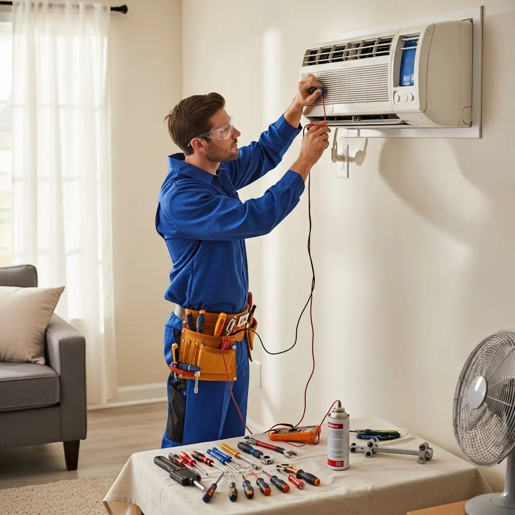 Kızılcahamam Baxi Baxi klima gaz dolumu ve bakım – Enerji verimliliği artırıldı. - Teknik servis örneği